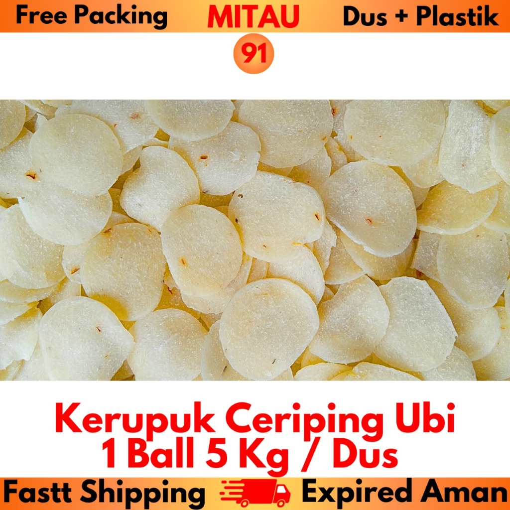 

Ceriping Singkong 5Kg 1 Ball / Dus Beli 5 Ball Lebih Murah