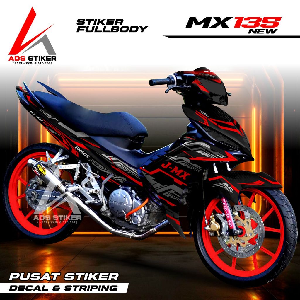 Decal Jupiter Mx New 135 Fullbody Stiker Variasi Mx New 135 Fullbody - Striping Mx Matrixline