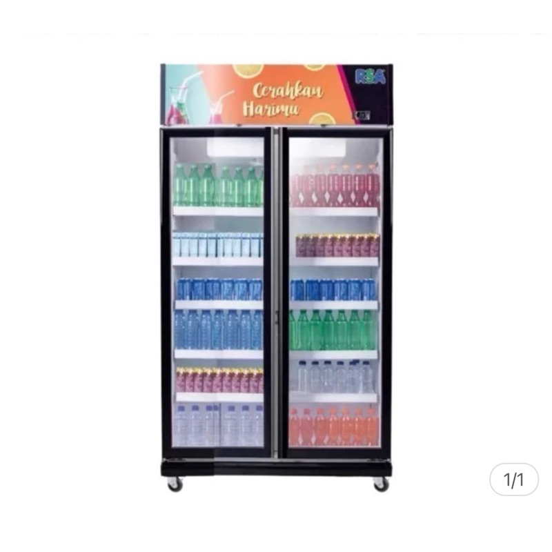 Showcase RSA 2 pintu 800 ltr pendingin minuman RSA JADE