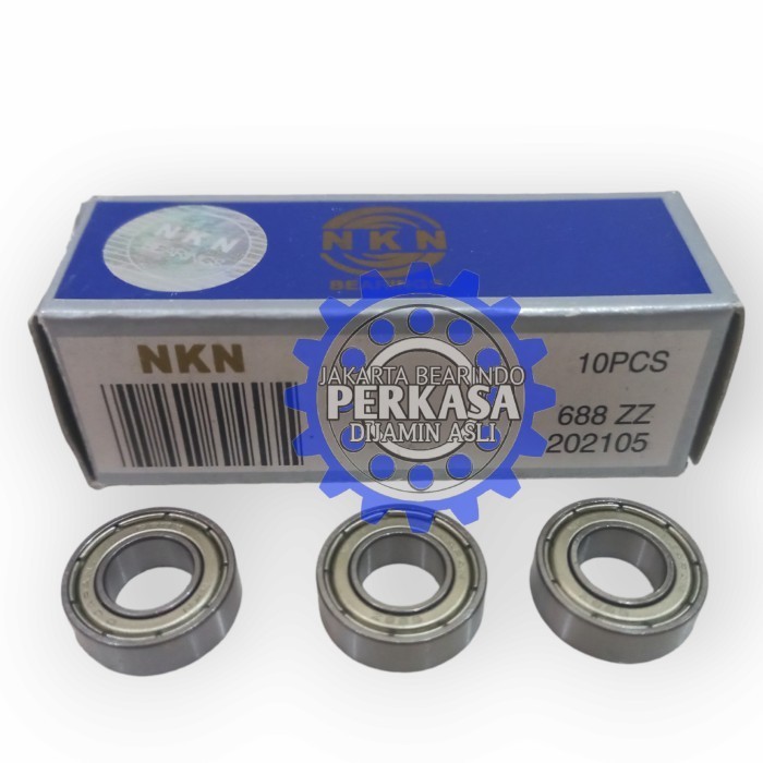 BEARING 688 ZZ / 688ZZ / 688 2Z TUTUP BESI MERK NKN 8X16X5