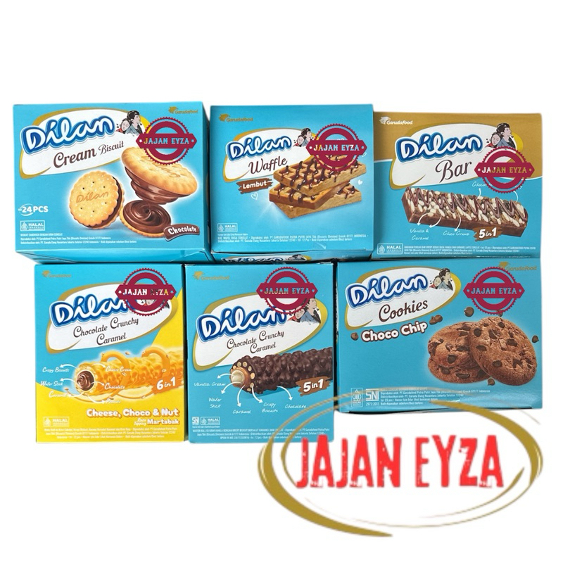 

GARUDAFOOD DILAN BOX / DILAN CHOCOLATE CRUNCHY DILAN CHEESE CRUNCHY DILAN WAFFLE DILAN BAR DILAN BISCUIT DILAN CHOCO CHIP