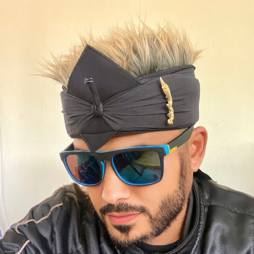 Udeng Rambut Palsu Kujang Siliwangi Grosir Silat Tajam Asli Kujang Sunda Pamor Kayu Premium Hitam