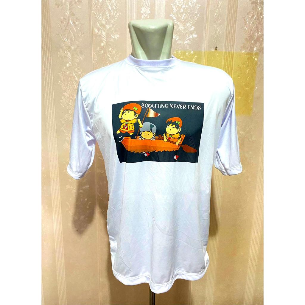 Kaos Pramuka Scout Pria/Wanita Kain Tebal Lembut