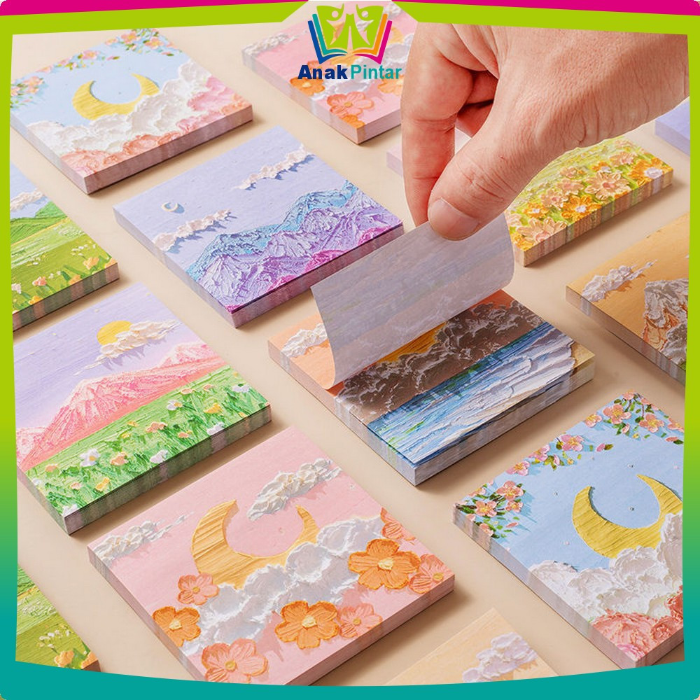 

Memo Tempel Notes Pemandangan / Memo Tempel Aesthetic Sticky Notes Motif Alam Indah / Note Beauty nature / Memopad lucu Anak Pintar A37