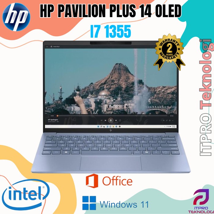 HP PAVILION PLUS 14 OLED I7 1355 16GB 1TB