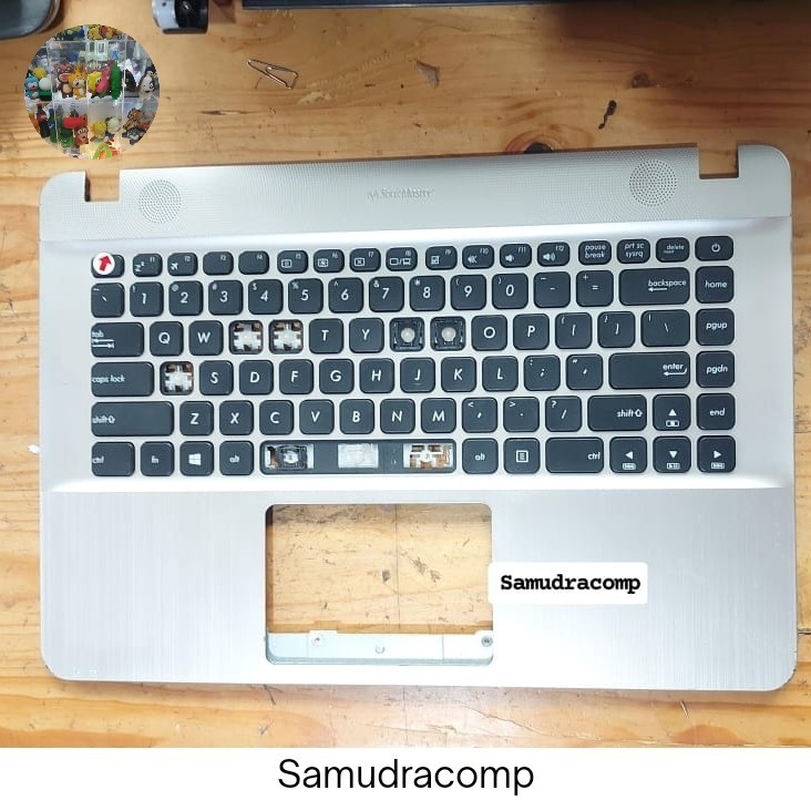 Frame Keyboard Palmrest Asus X441 X441n X441U X441M - Gold Keyboard Error