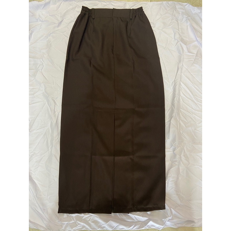 Rok pembina pramuka span belah belakang,bahan pertamil