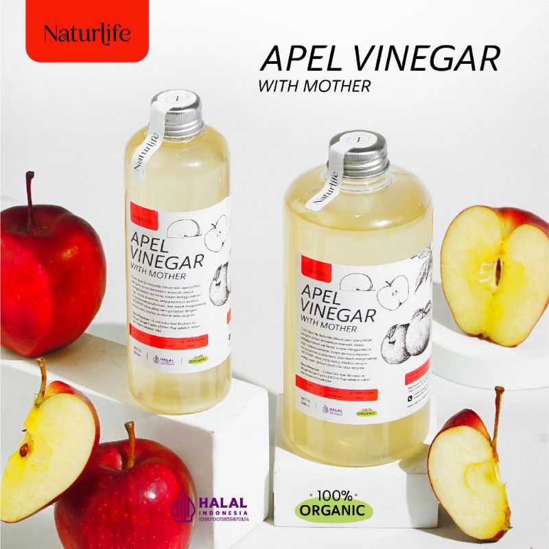 

CUKA APEL ORGANIC 1000ML APEL VINEGAR WITH MOTHER ASLI 100%