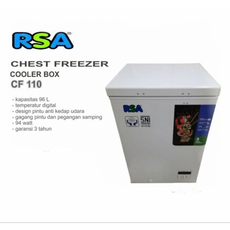 BOX FREEZER RSA 100LITER CF-110 CHEST FREEZER RSA 100 LITER CF110