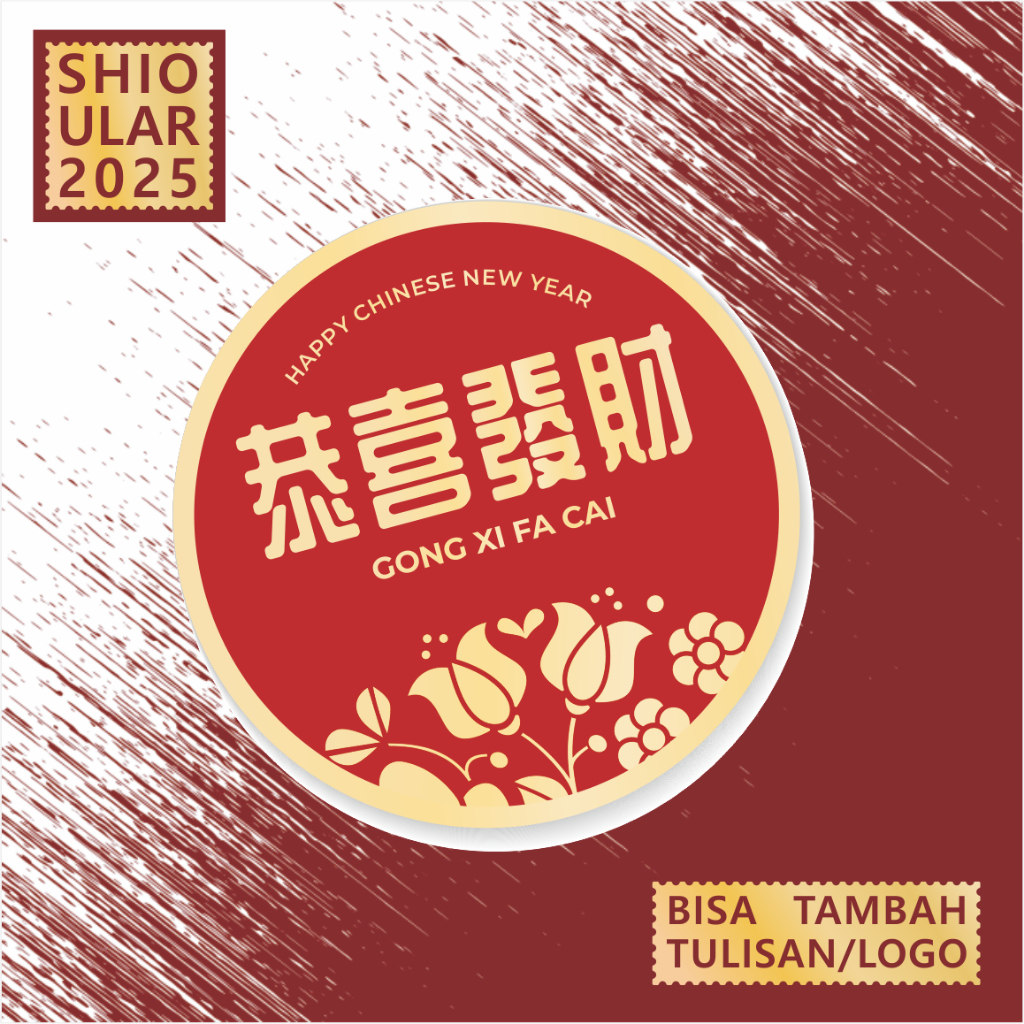 

Stiker imlek/chinese new year untuk toples kue kering dll isi 140pcs bulat1