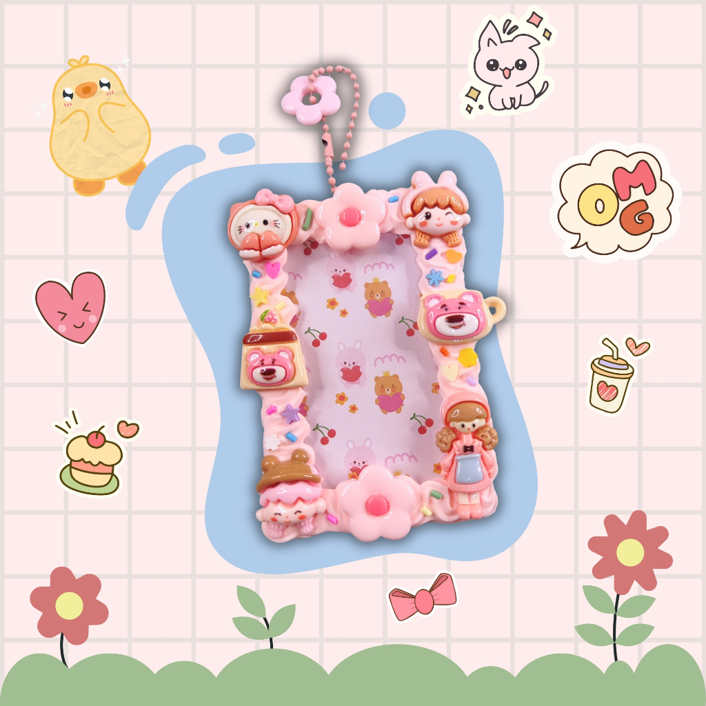 

[MINIMON] CARD HOLDER AKRILIK DECO/CAHOL KPOP DECO/ID HOLDER/BAG CHARMS/PC HOLDER DECO/PHOTOCARD HOLDER