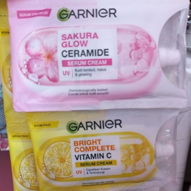 Garnier serum cream per sachet