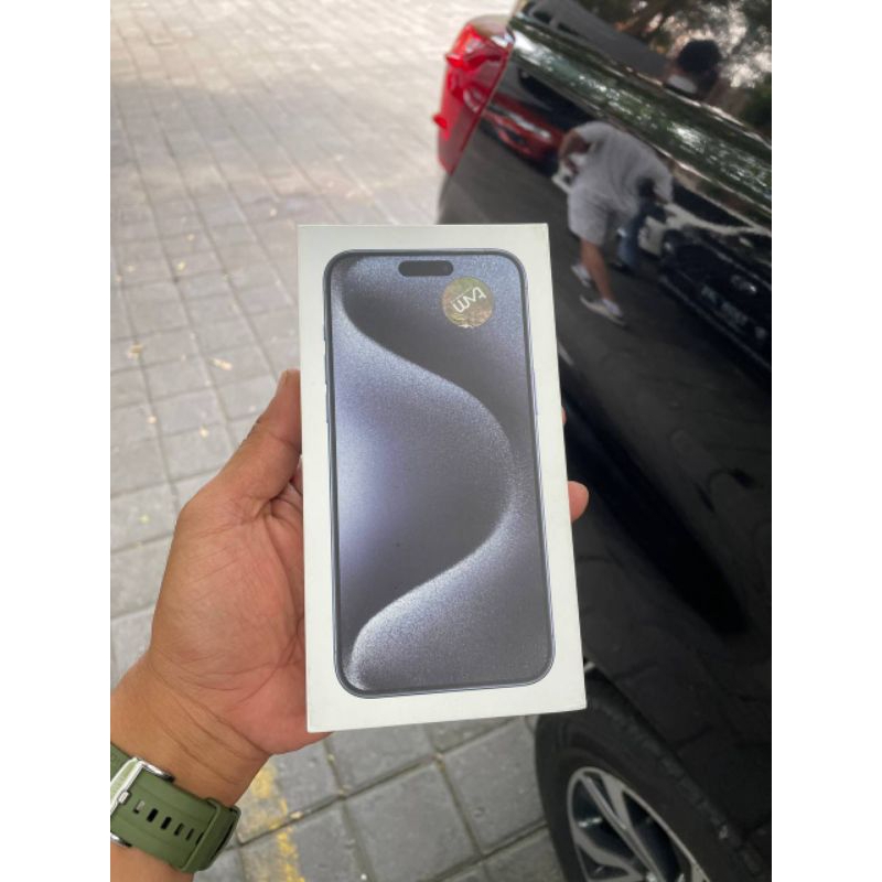 iPhone 15 Pro Max 256 Blue Titanium New Segel Garansi Resmi iBox