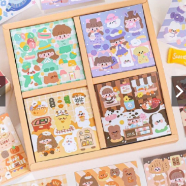 

Yu Xian Warm Days Shiny Deco Stickers Collection Box Set - Sticker Box Dekorasi Jurnal TZ 004 102