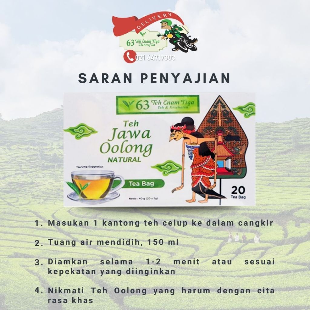 

Teh 63 Jawa Oolong Natural Teabag