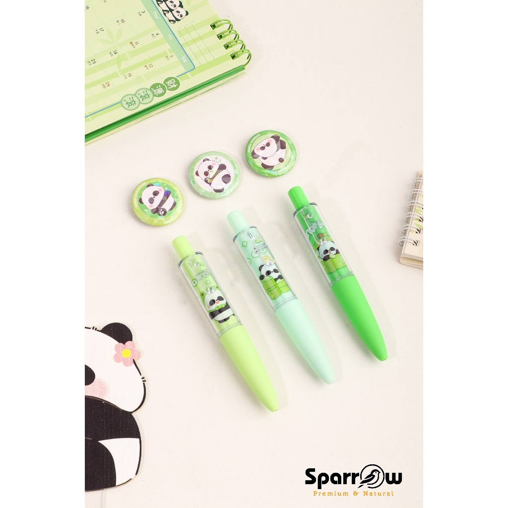 

SPARROW Pen Silikon / Silicone Pen / Pen Karakter Lucu Cantik PANDA GUOGUO (8309)
