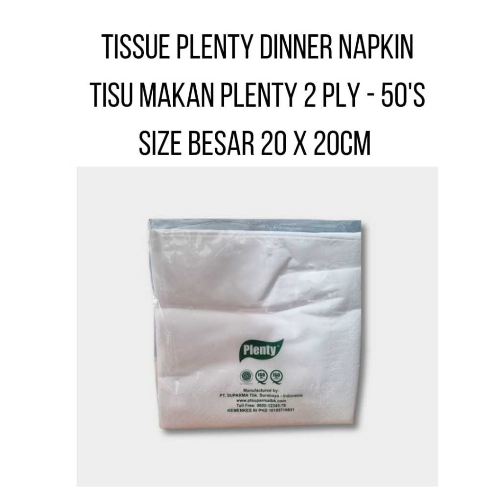 TERMURAH - Tissue Plenty Dinner Napkin / Tissue Livi Squash DInner Napkin / Tisu Makan Plenty / Tisu