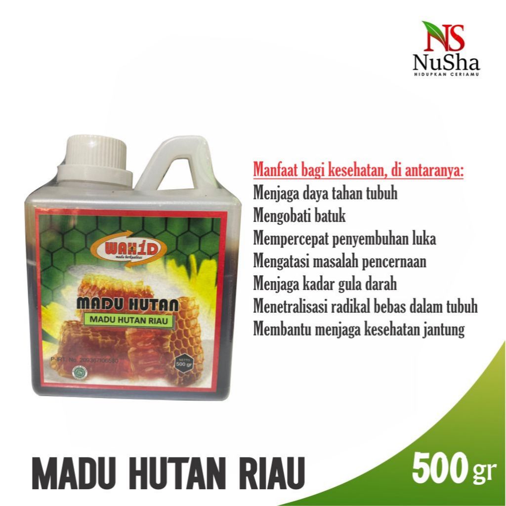 

MADU WAHID HUTAN RIAU 500gr - Nusha Official