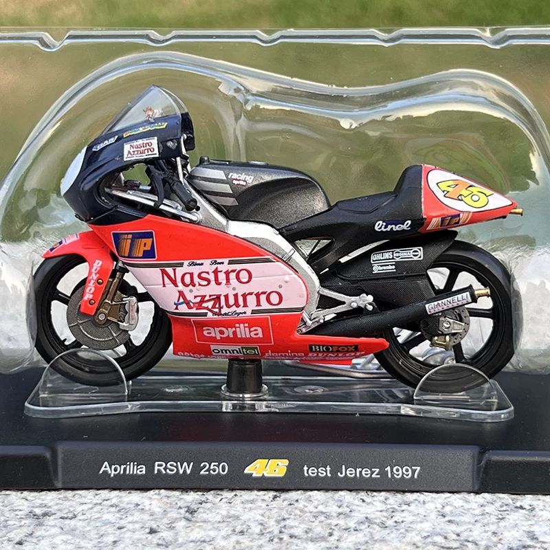 Leo Models MotoGP 46 Valentino Rossi Aprilia RSW 250 Test Jerez 1997 Mainan Motor Motoran Miniatur M