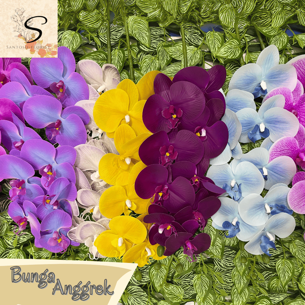 Bunga Anggrek - Bunga Artificial Anggrek Latex - Dekorasi Bunga Anggrek Plastik Latex / CZ-044A