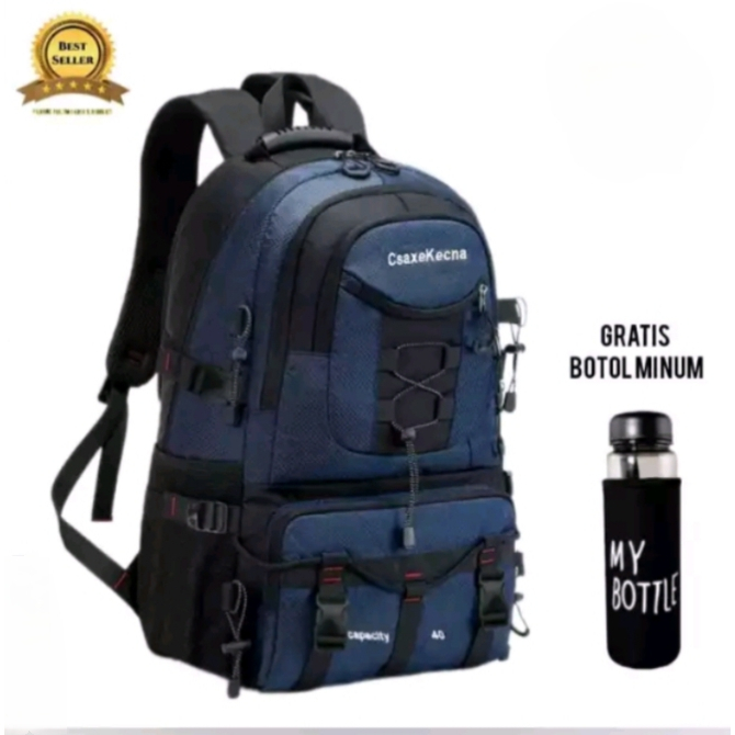 Tas ransel sekolah anak SD SMP SMA free botol-Backpack aesthetic model terbaru-Tas anak pria dan wan