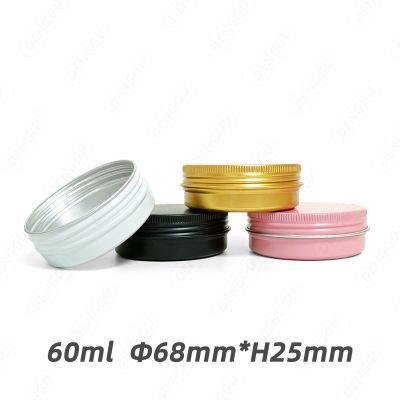 TB 60gr Pot Wadah Jar Tin Aluminium Kaleng Pomade Kosmetik Cream Krim Gel Gram 15gr 30gr