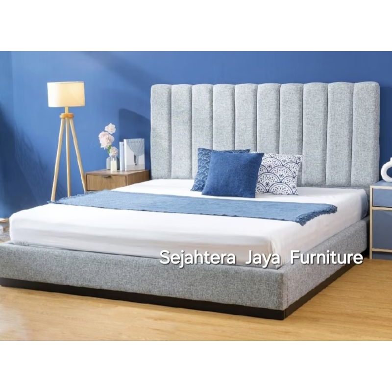 SET Divan Sandaran Minimalis Modern Kain (Tanpa Kasur)