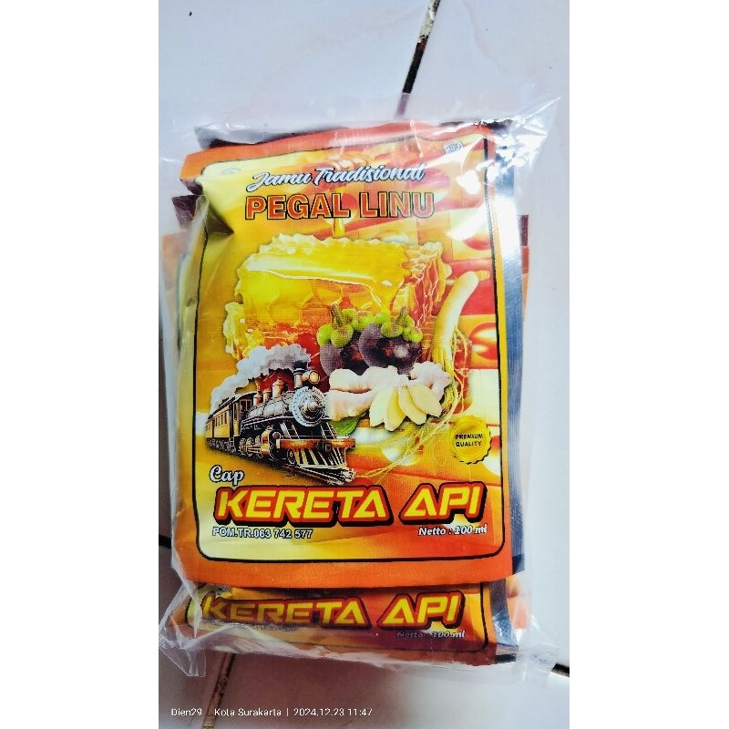 

Jamu Tradisional Pegal Linu Cap Kereta Api 100ml isi 6 pcs
