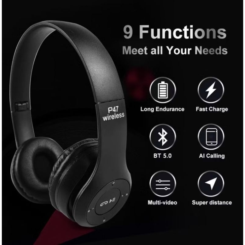 P47 Wireless Earphone Bluetooth 5.0