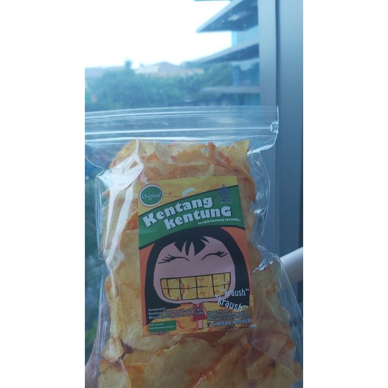 

keripik kentang kentung rasa asin