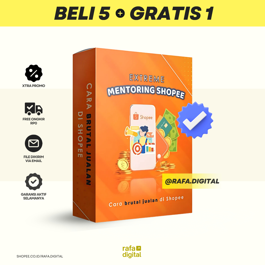 Extreme Mentoring Shopee Class Affiliate Belajar afiliasi Shopee