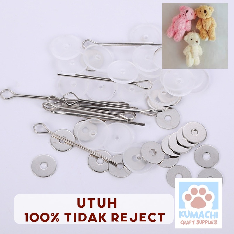 BERGARANSI UTUH Joint Egsel Penghubung Tangan Kaki Boneka Doll Amigurumi Crochet Rajut Craft Grosir