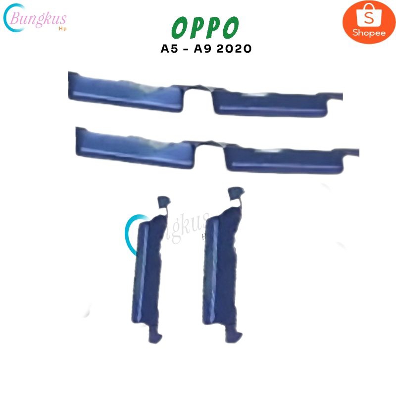 TOMBOL POWER  ON OFF HP  OPPO A5 / A9 2020  PERNIK + TOMBOL LUAR ON OFF VOLUME ORI