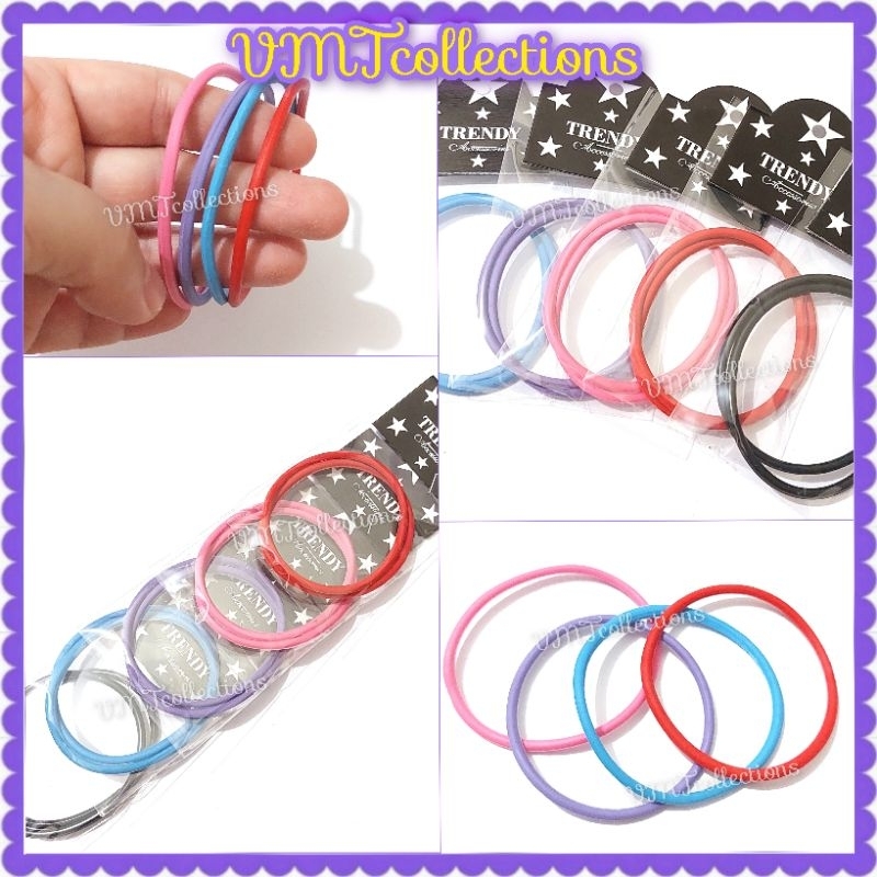 VMT - 10pcs GELANG KARET POLOS / GELANG KARET WARNA-WARNI / GELANG SIMPLE