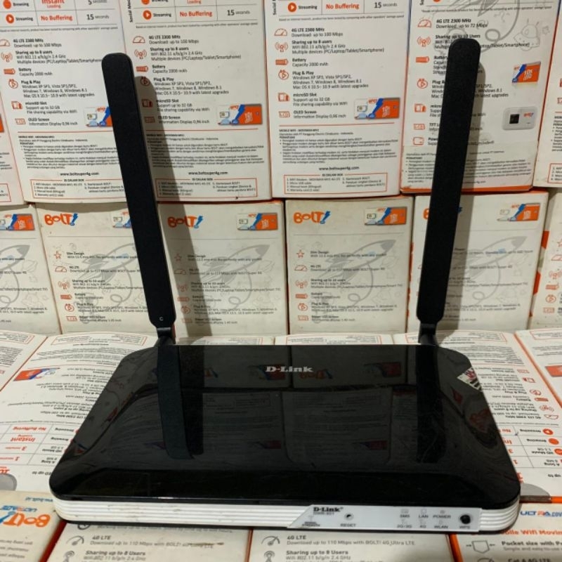 Wifi Router 4G D-Link DWR-921 UNLOCK All Operator 4G LTE Band 1'3'5'8'40 Router & Adaptor