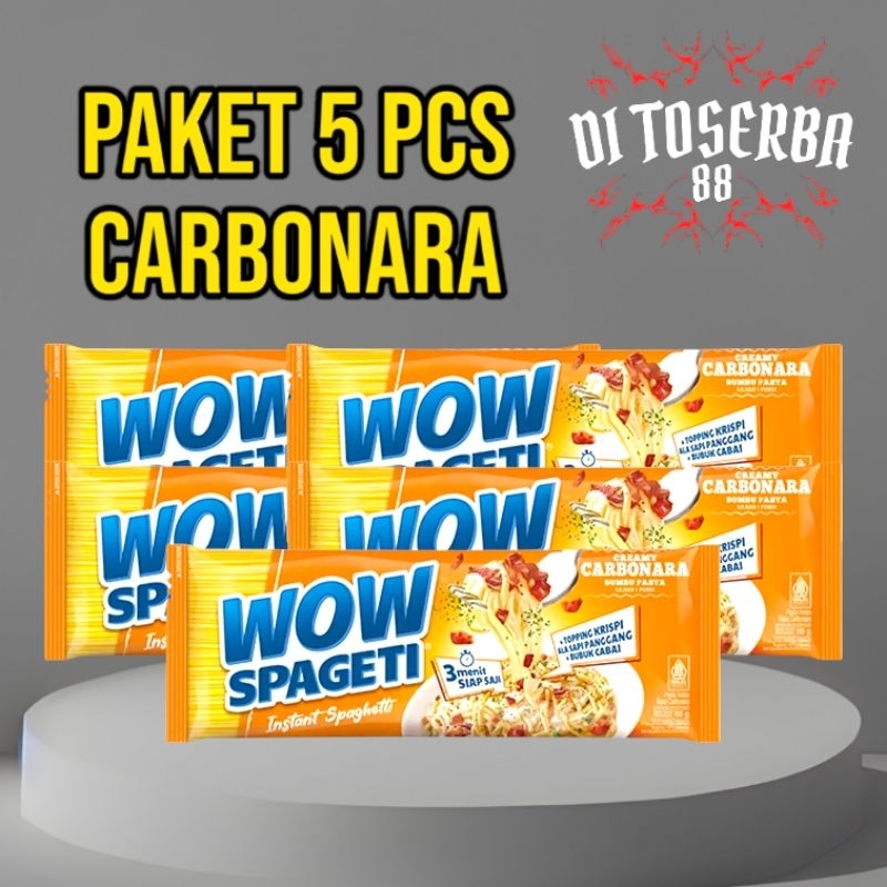 

Wow Spaghetti Paket 5 Pcs Carbonara