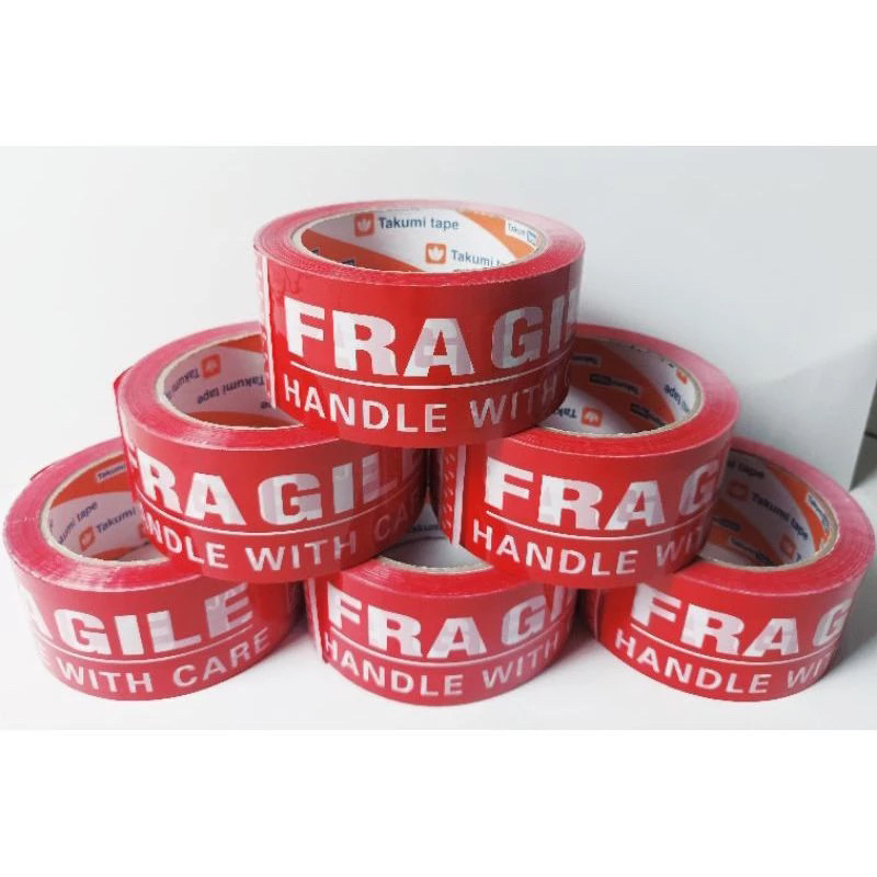 

Lakban Fragile Merah Putih 45mm 100yard Isolasi Selotip Takumi Rabbit Mpi Daimaru Hero Star Tape 45 mm 100 y yard 100y Jangan Dibanting Video Unboxing