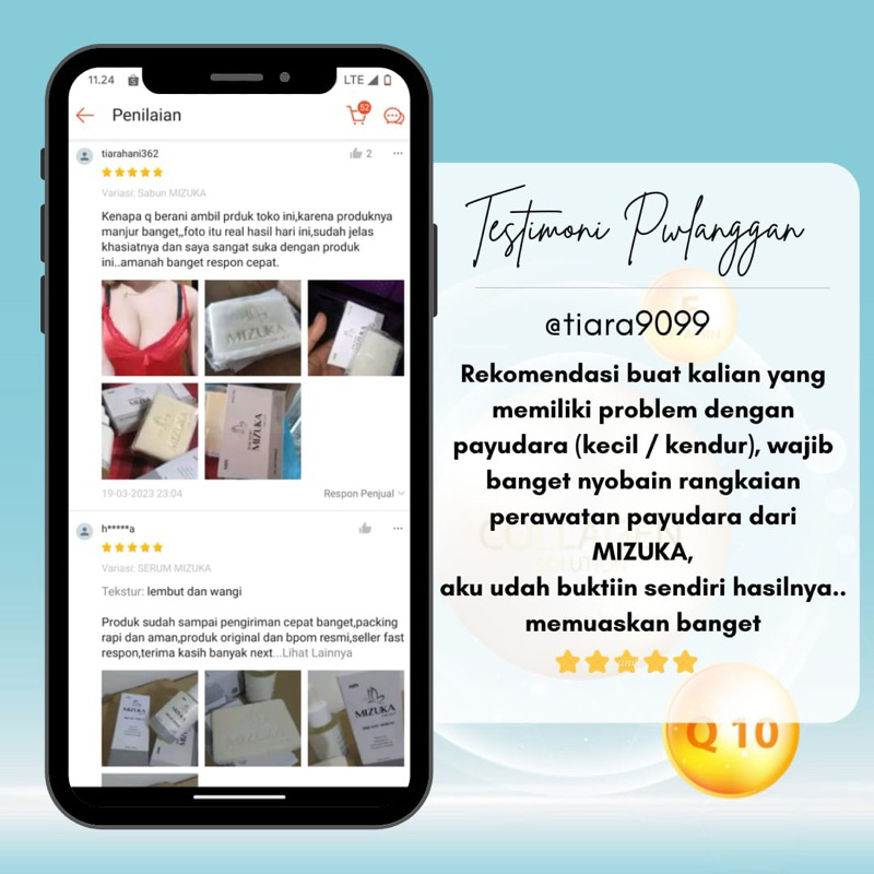Ay00! (PRIVASI AMAN) MIZUKA SOAP DAN BREAST SERUM PENGENCANG PAYUDARA BPOM