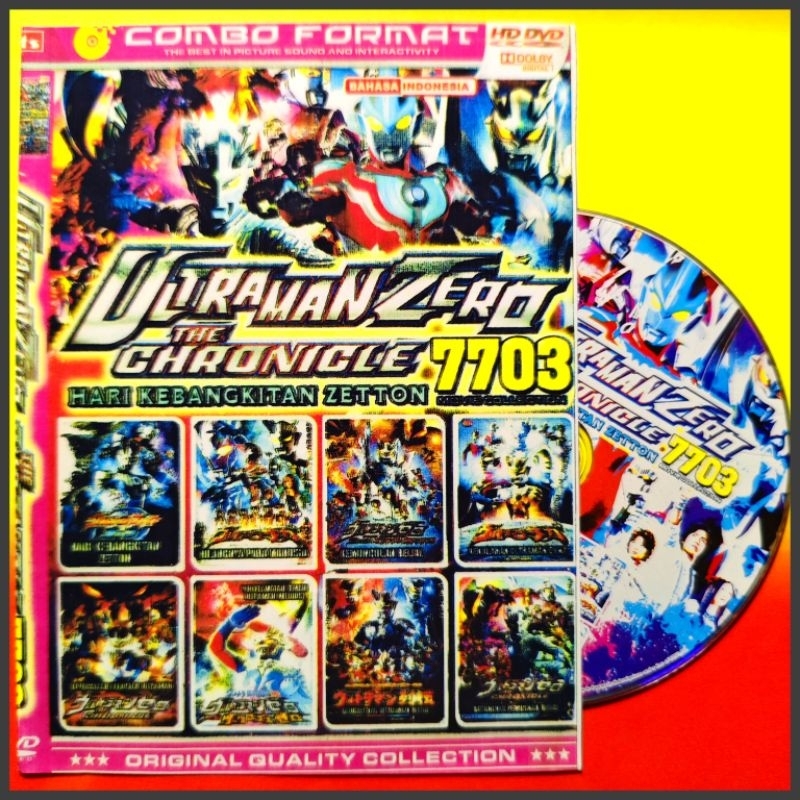 Kaset Film Kartun Anak Koleksi Ultraman Zero The Chronicle Vol. 7703 Terbaru isi 8 Judul Bahasa Indo
