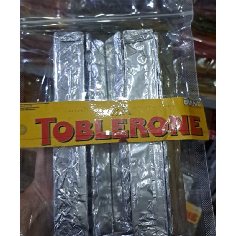 

Cokelat tobleroonee foil ukuran 100gr x 5 pcs termuraahhhh