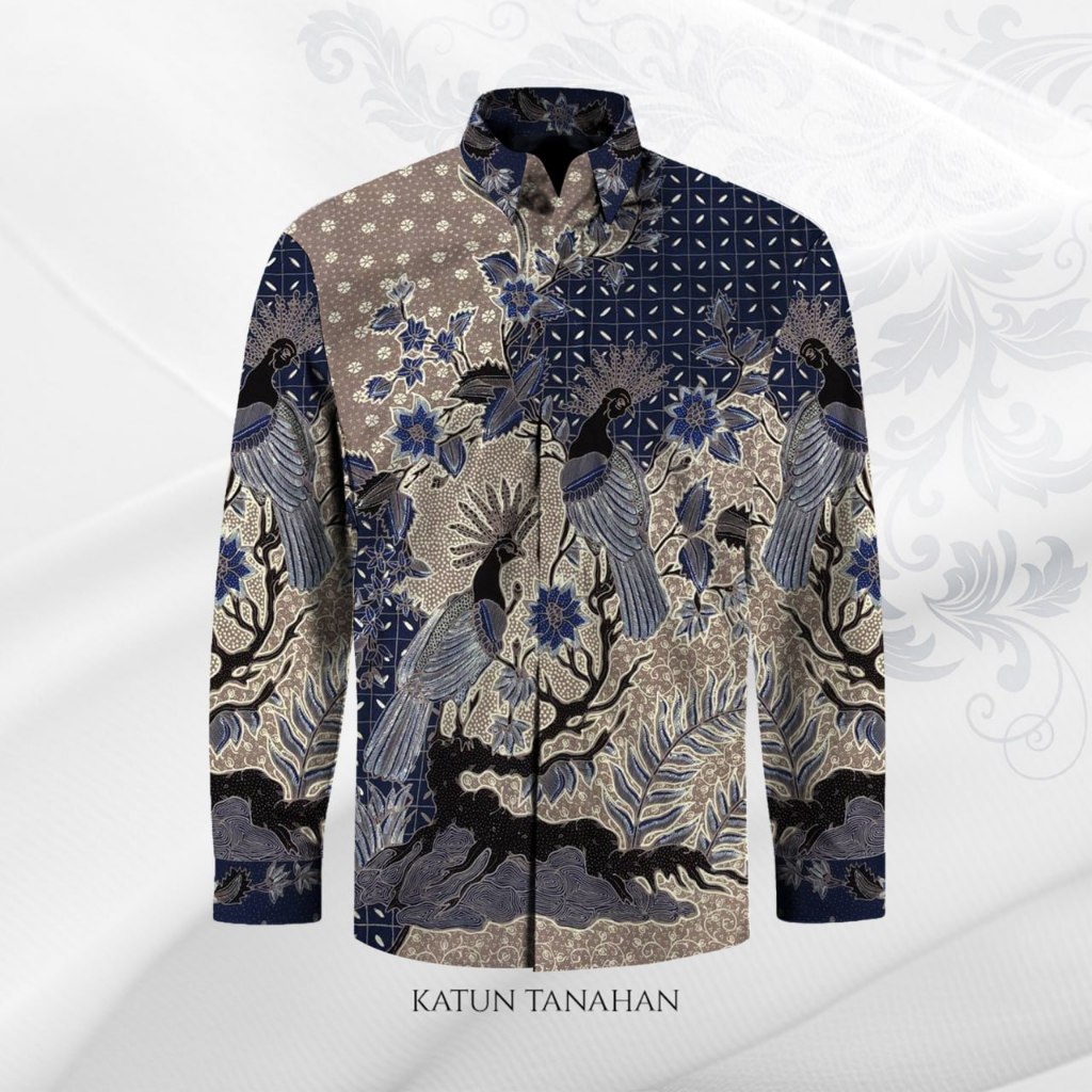 Kemeja pria lengan panjang batik tulis exclusive pola baju batik pria bahan katun premium batik tuli