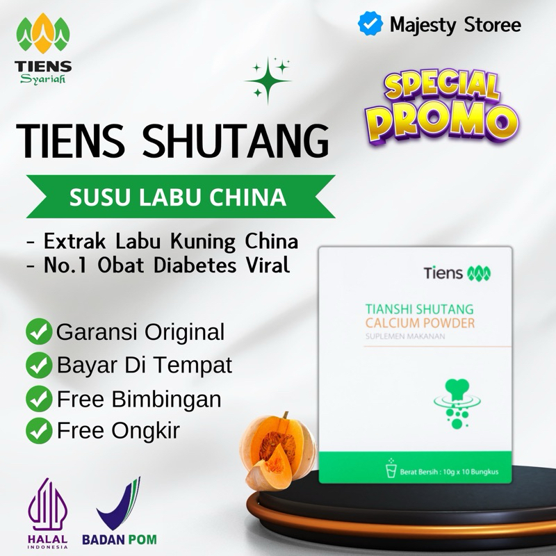 

SUSU LABU CHINA DIABETES Tiens Shutang Calsium Powder Obat China Diabetes Original 100% Halal Bpom Memperbaiki Sel Beta Pankreas Dengan Cepat