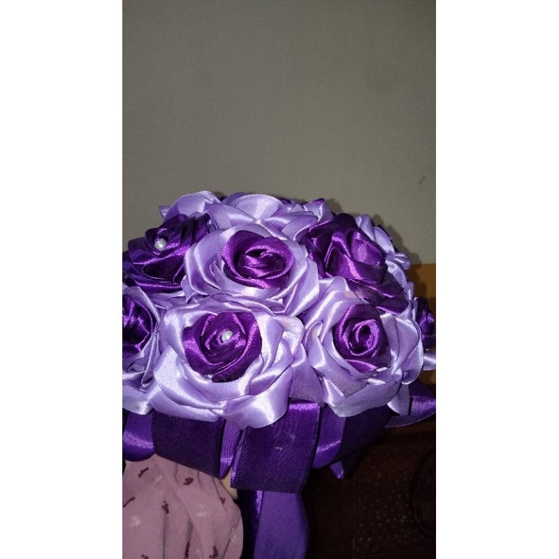 Hand Bouqet Satin Buket Wedding