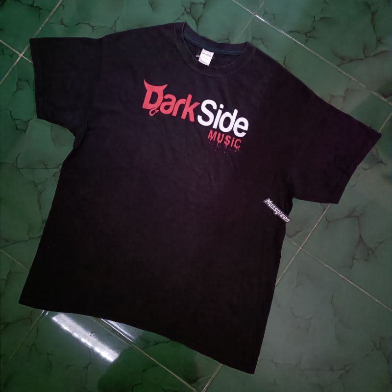 Kaos hitam art Dark side music Alan walker | tag Gildan heavy cotton ,L