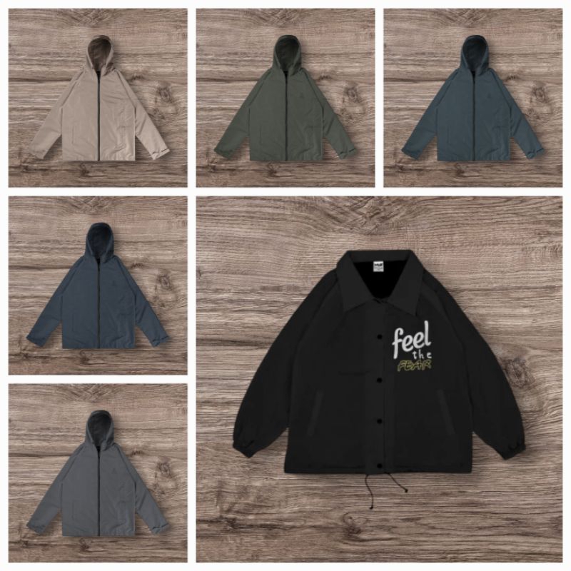 Backyard Jaket | MRJN & NGT Original Parasut Premium Running Taslan Windbreaker