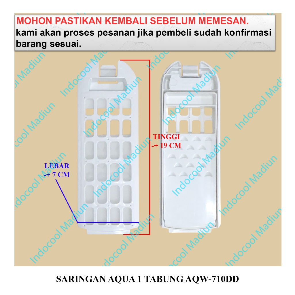 SAQDD FILTER SARINGAN MESIN CUCI / SARINGAN AQUA 1 TABUNG AQW-710DD