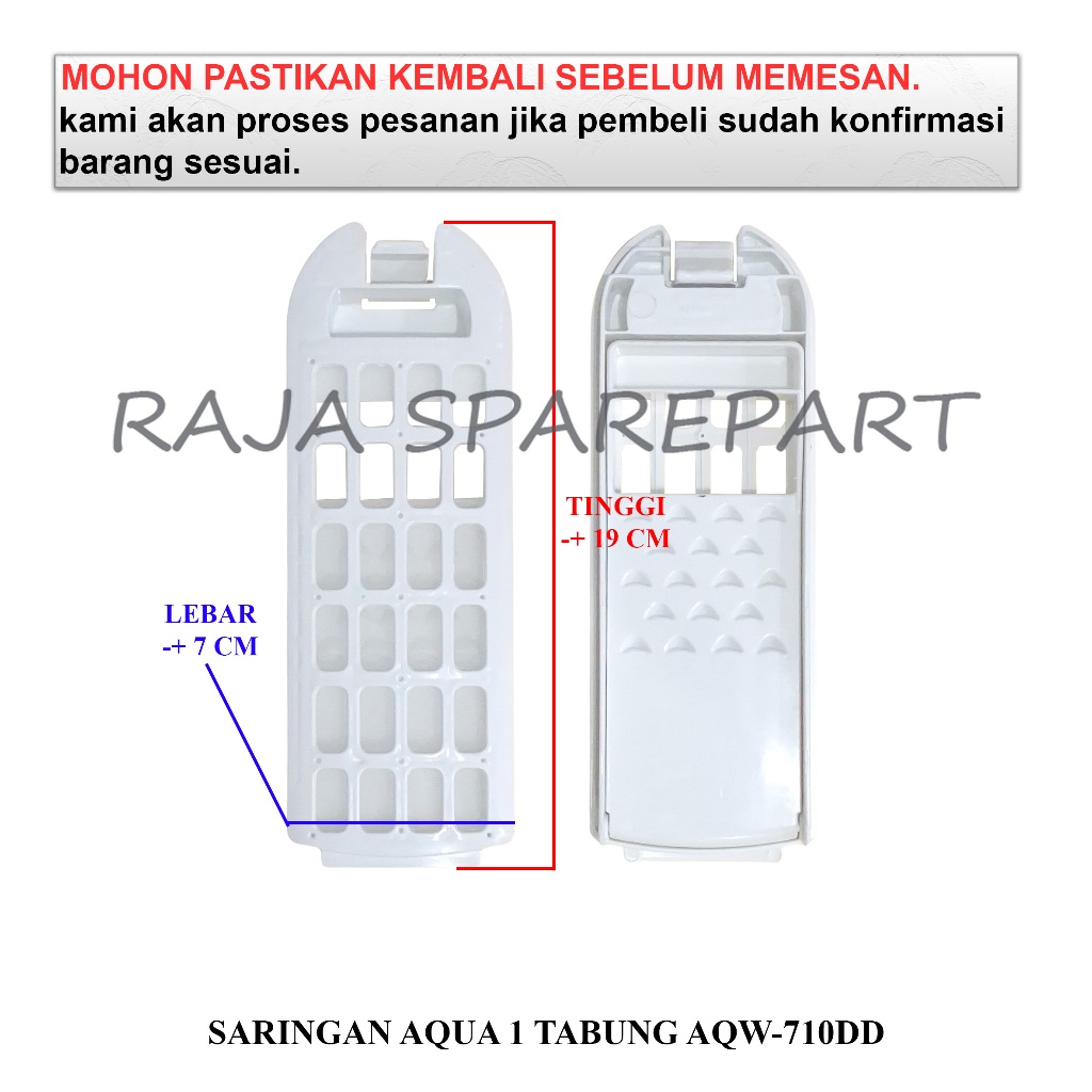 SAQDD SARINGAN MESIN CUCI / SARINGAN AQUA 1 TABUNG AQW-710DD