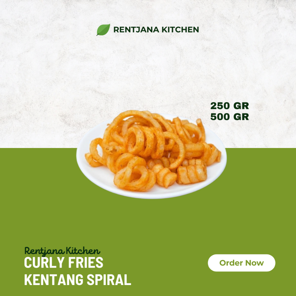 

Curly Fries Kentang Spiral / Kentang Goreng Spiral 250gram & 500gram