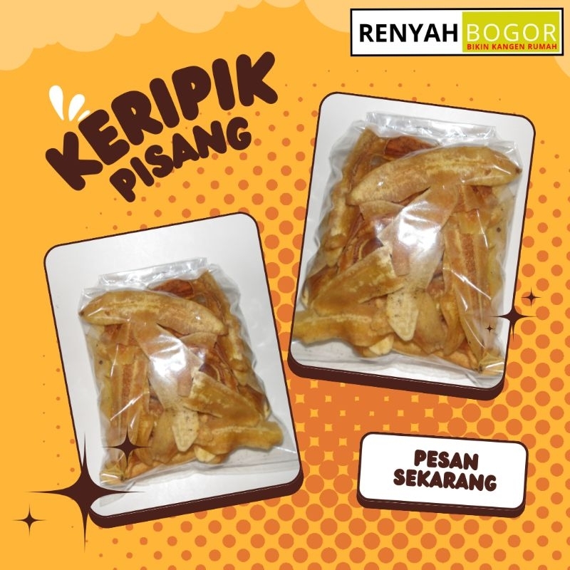 

RENYAH BOGOR | Keripik Pisang / Camilan / Produk Olahan Rumah / Bikin Kangen Rumah