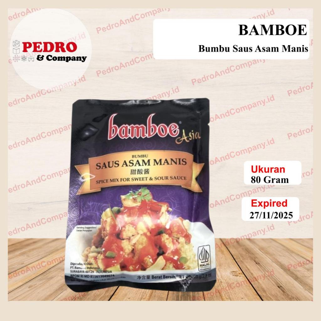 

Bamboe asia bumbu saus asam manis 80 gram - sweet and sour sauce - instant spice indonesian